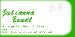 julianna bendl business card